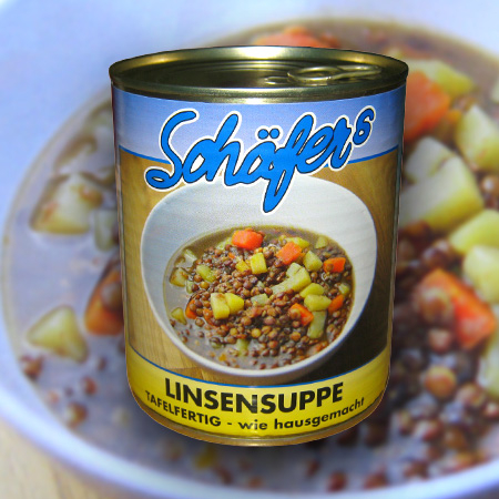 Linsensuppe - Einzeldose - Inhalt: 800ml